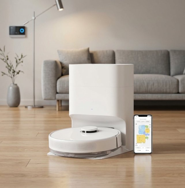 DREAME D10 Plus Gen 2, Robot Aspirador y Fregona con Base Autovaciante