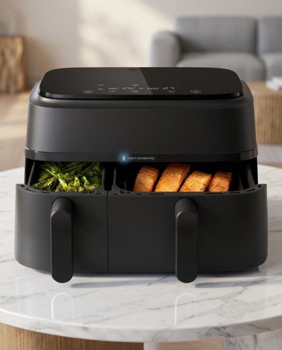 Philips Freidora de Aire de Cesta Doble Serie 3000