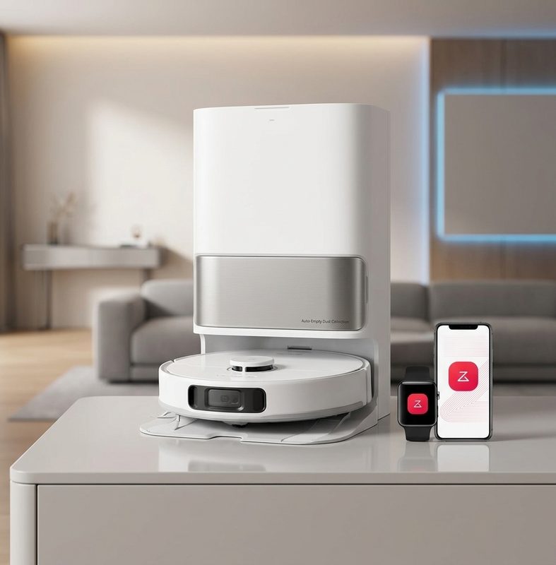 roborock Qrevo S Pro, Robot Aspirador y Trapeador con Base Multifuncional