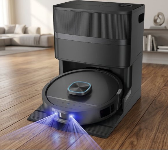 Shark PowerDetect UV Reveal, Robot Aspirador y Trapeador 2 en 1